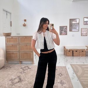 Rare Find Lace Tie Top!